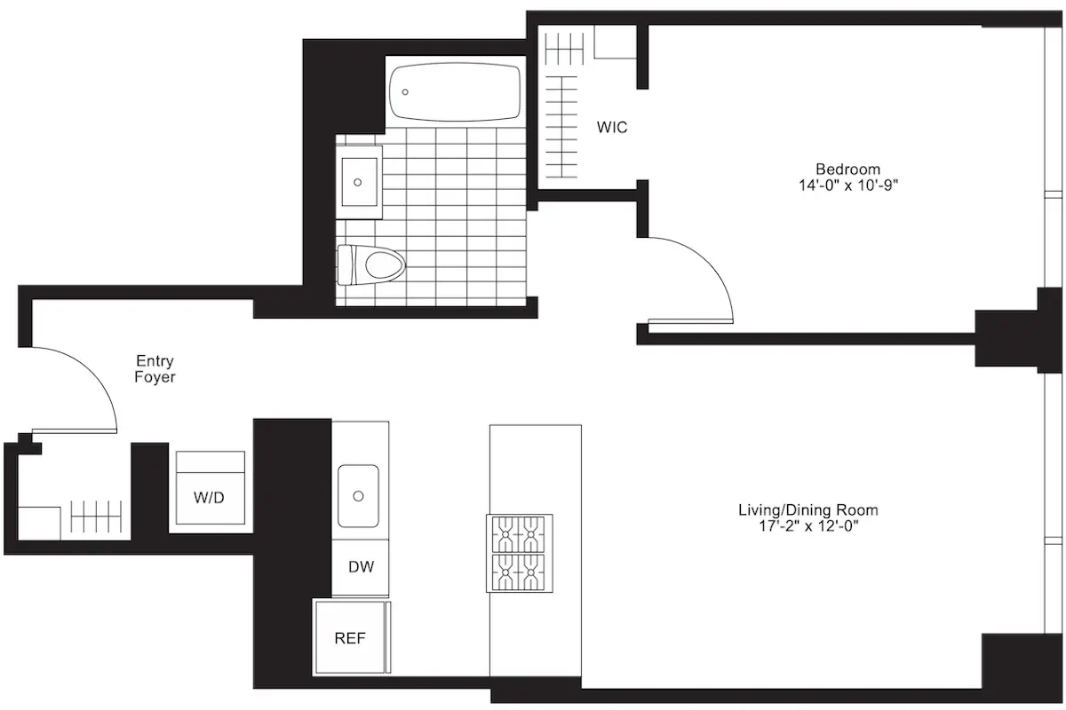 Group of professionals enjoying a luxury furnished corporate apartment in Downtown Chicago.