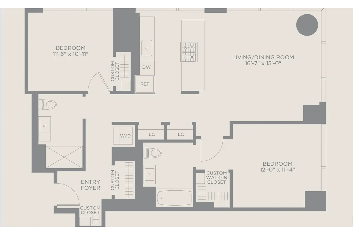 Group of professionals enjoying a luxury furnished corporate apartment in Downtown Chicago.