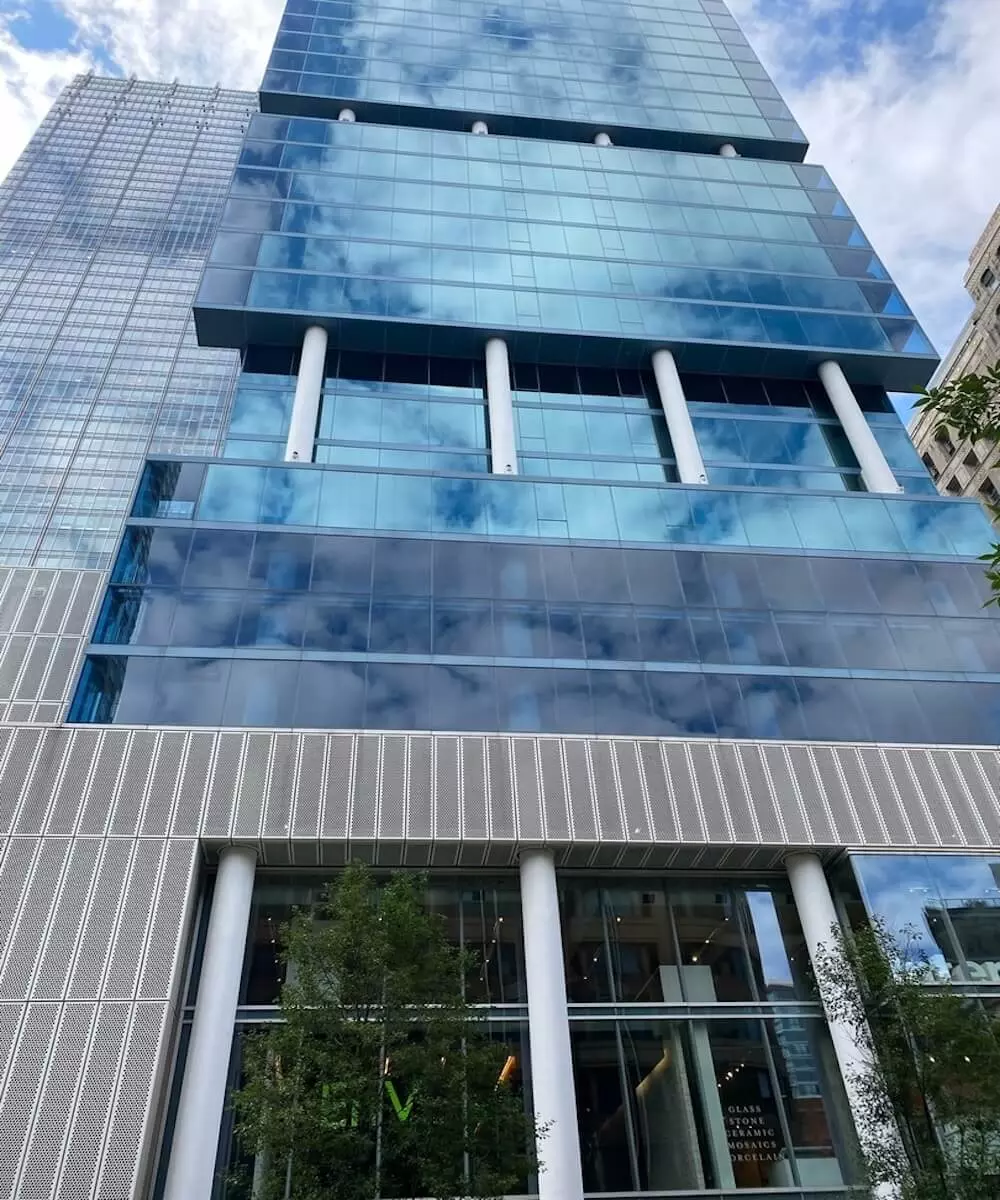 Group of professionals enjoying a luxury furnished corporate apartment in Downtown Chicago.