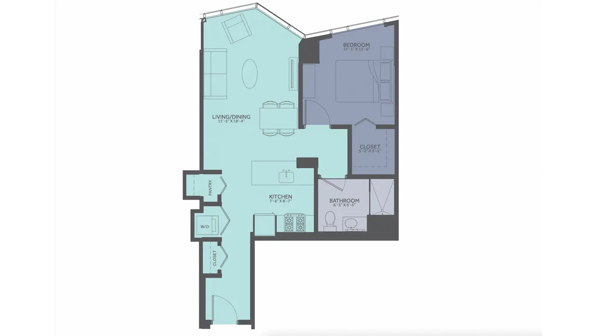 Group of professionals enjoying a luxury furnished corporate apartment in Downtown Chicago.