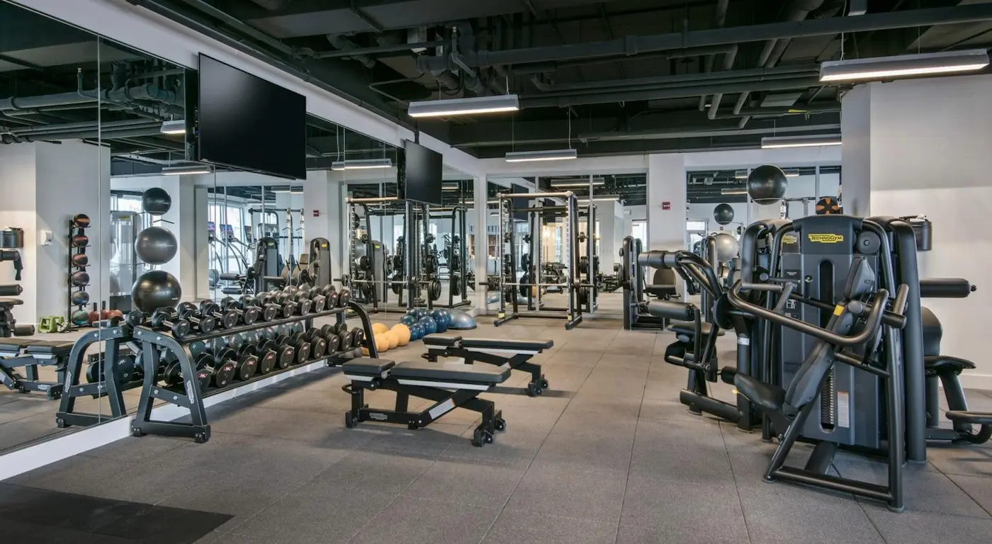 Group of professionals enjoying a luxury furnished corporate apartment in Downtown Chicago.