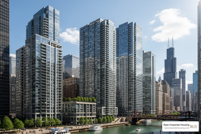 furnished apartments chicago for residents with parking included